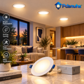 Pdsnuhs™ Canless Smart Recessed Downlights, 4-Pack installed